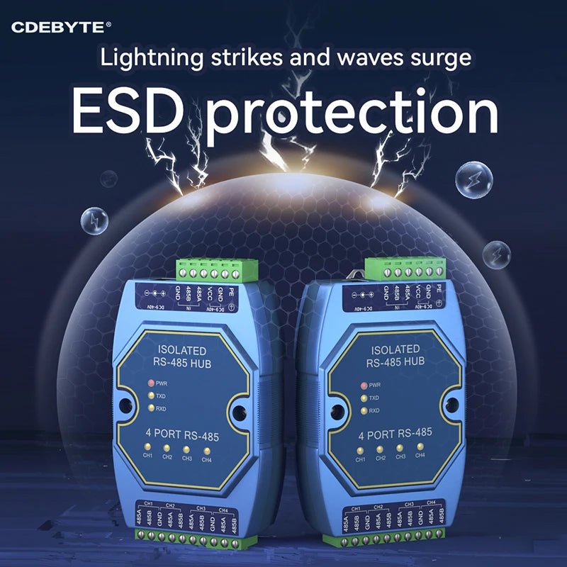 EBYTE E810 - R14 Industrial 4 - way Cache RS485 Hubs Photoelectric Isolation DC9 - 40V ESD Protection Power and Signal Isolation - IOT Module Shop Manufacturer Factory
