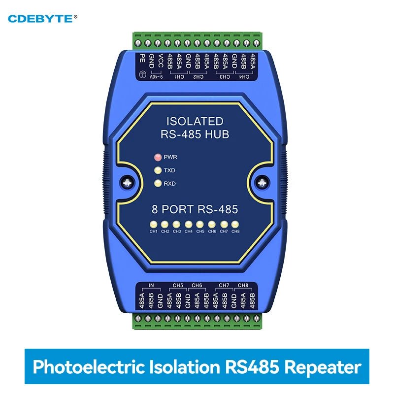 EBYTE E810 - R18 Photoelectric Isolation Industrial DC9 - 40V 8 - way Cache RS485 Hubs ESD Protection Power and Signal Isolation - IOT Module Shop Manufacturer Factory