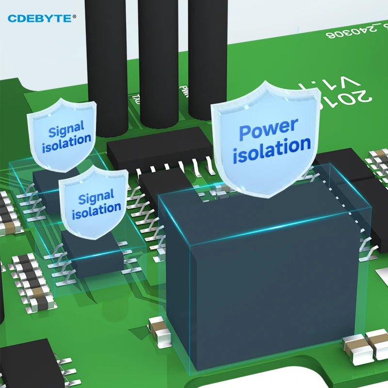 EBYTE E810 - R41 RS485 Hub Industrial Grade 4 - way RS485 to 1 - way RS485 DC 9~40V Optical Isolation Cached RS485 Isolated Hubs - IOT Module Shop Manufacturer Factory