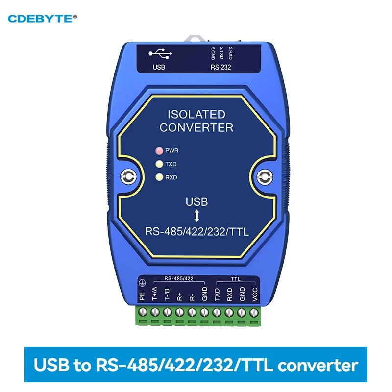 EBYTE E810 - U15C CH340 Optical Isolated Industrial Converter USB to RS485/RS232/TTL Converter With Type - C Interface DC4.5~5.5V - IOT Module Shop Manufacturer Factory