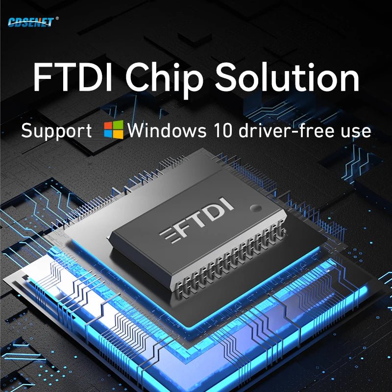 Ebyte E810 - U21S USB to Serial Converter 2 Serial Ports RS485 FT4232H Industrial Grade EMC Protection Rail Installation - IOT Module Shop Manufacturer Factory