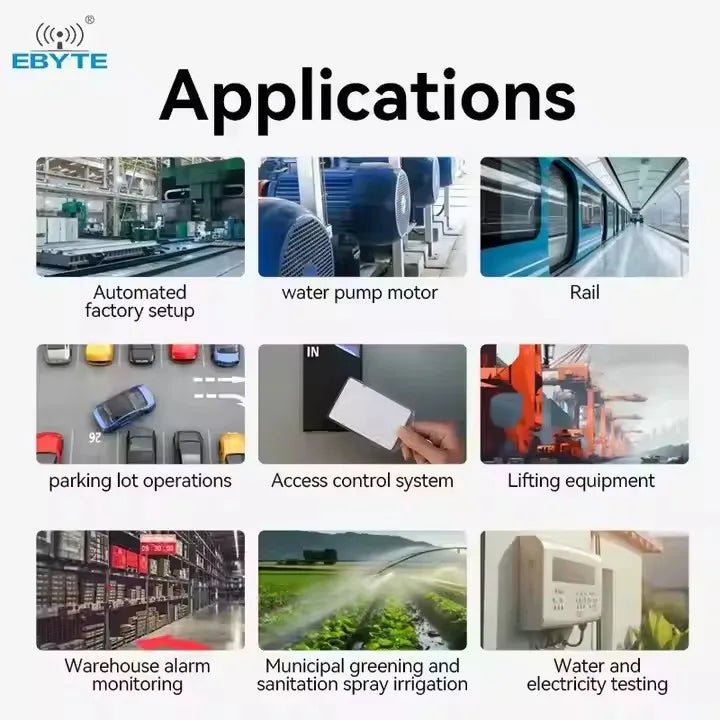 Ebyte E860 - DTU(8080 - 400SL) 10km Support 8 - channel DI DO LoRa modulation technology RS485 interface Wireless remote sync switch - IOT Module Shop Manufacturer Factory