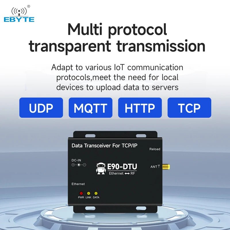 Ebyte E90 - DTU(433L30)E - V8 Wireless gateway LoRa communication technology Ethernet protocol wireless data transmission gateway - IOT Module Shop Manufacturer Factory