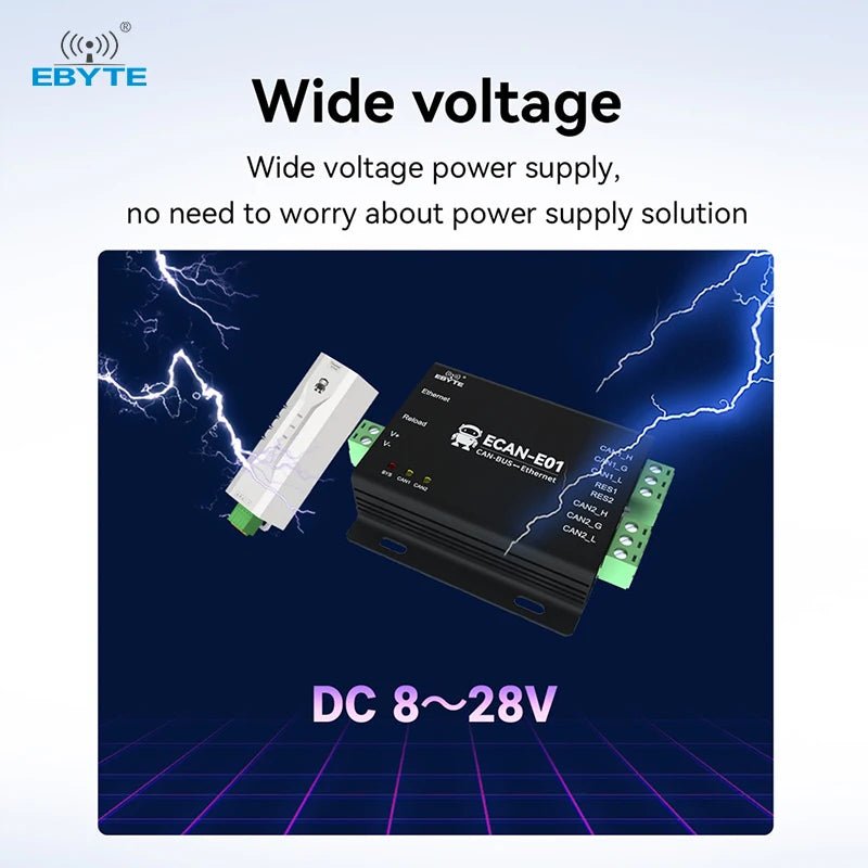 Ebyte ECAN - E01 - V2/E01S - V2 High protection High - performance Protocol Converter CAN to Ethernet Protocol Conversion Device - IOT Module Shop Manufacturer Factory
