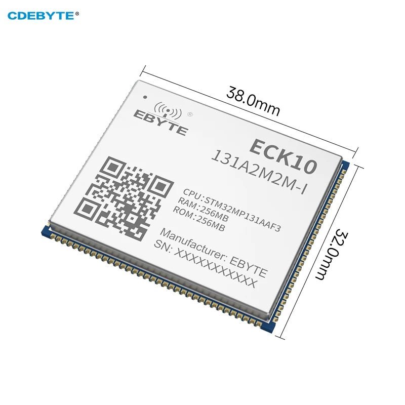 EBYTE ECK10 - 131A2M2M - I STM32MP13 System Linux SOM 650MHz DDR3 256MB NAND FLASH Plated Half - Holes ARM Cortex A7 Stamp Hole - IOT Module Shop Manufacturer Factory