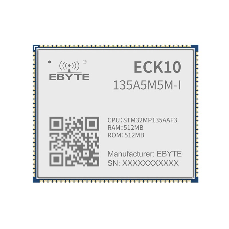 EBYTE ECK10 - 135A5M5M - I STM32MP13 System ARM cortex A7 650MHz Linux SOM 512MB DDR3 512MB NAND FLASH Low Power PCB Stamp Hole - IOT Module Shop Manufacturer Factory