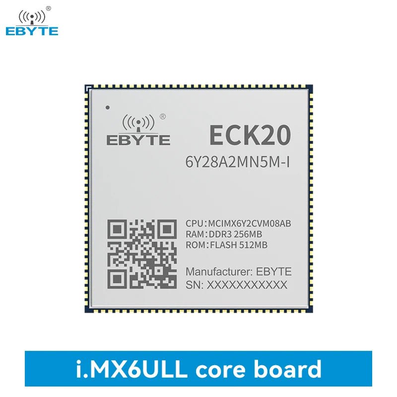 Ebyte ECK20 - 6Y28A2MN5M - I ARM Dual CAN Dual Ethernet low power MPU design Linux processor i.MX6ULL Embedded core board - IOT Module Shop Manufacturer Factory