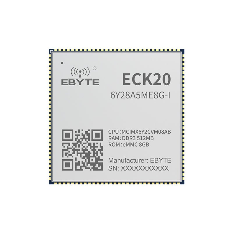 Ebyte ECK20 - 6Y28A5ME8G - I ARM Dual CAN Ethernet low power 792MHz 512MB MPU design Linux processor i.MX6ULL Embedded core board - IOT Module Shop Manufacturer Factory