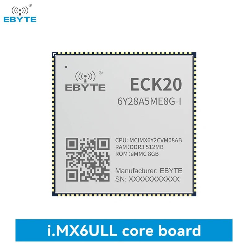 Ebyte ECK20 - 6Y28A5ME8G - I ARM Dual CAN Ethernet low power 792MHz 512MB MPU design Linux processor i.MX6ULL Embedded core board - IOT Module Shop Manufacturer Factory