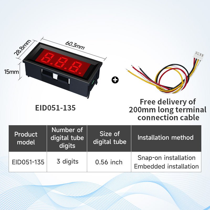 Ebyte EID051 Series Standard ModBus RTU Protocol RS485 Serial Port LED Digital Tube PLC Industrial Communication 3/4/5/6 Digits - IOT Module Shop Manufacturer Factory