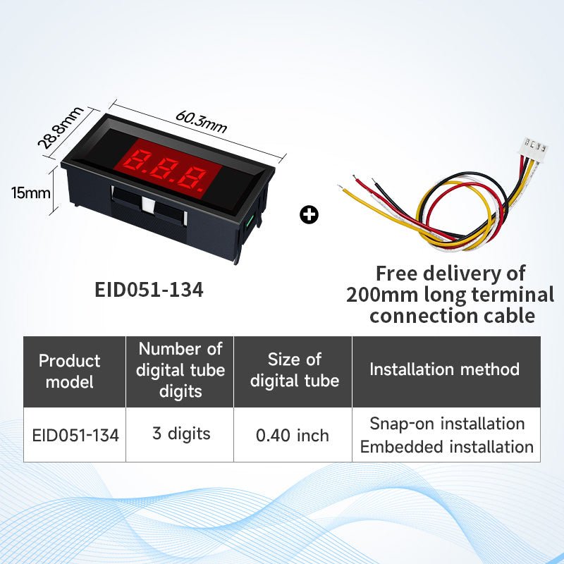 Ebyte EID051 Series Standard ModBus RTU Protocol RS485 Serial Port LED Digital Tube PLC Industrial Communication 3/4/5/6 Digits - IOT Module Shop Manufacturer Factory