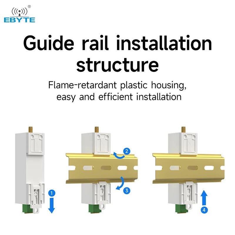 Ebyte EWD95M - 400LN22(485) R485 ChirpIoT Communication Micro DIN - rail DTU 410 - 510MHZ 22dBm 5km LORAWAN Data Transmission Radio - IOT Module Shop Manufacturer Factory