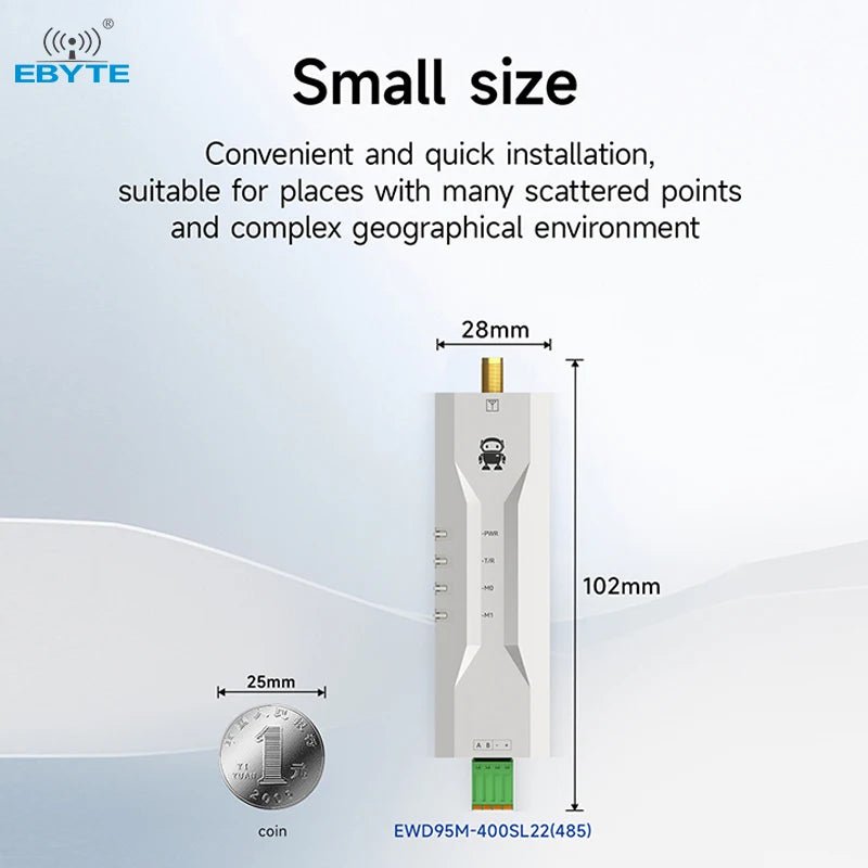 Ebyte EWD95M - 433N20(485) 20dBm UART data transmission radio half - duplex transceiver Micro Wireless Data Transmission Radio - IOT Module Shop Manufacturer Factory