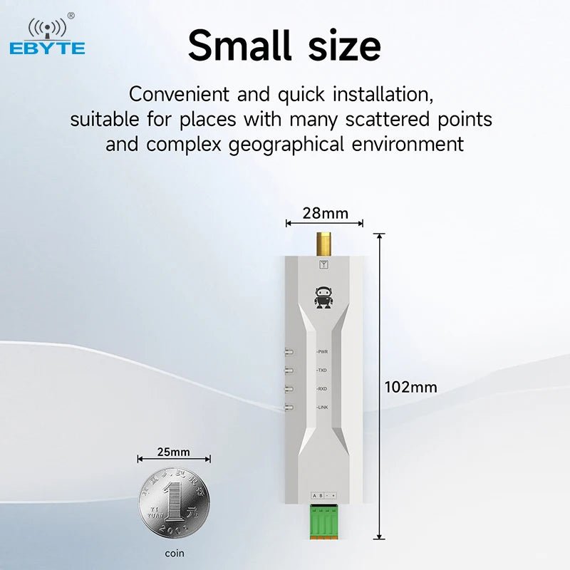 Ebyte EWD95M - 900LN22(485) RS485 ChirpIoT Communication Micro DIN - rail DTU 868 - 930MHZ22dBm 5.6km LORAWAN Data Transmission Radio - IOT Module Shop Manufacturer Factory