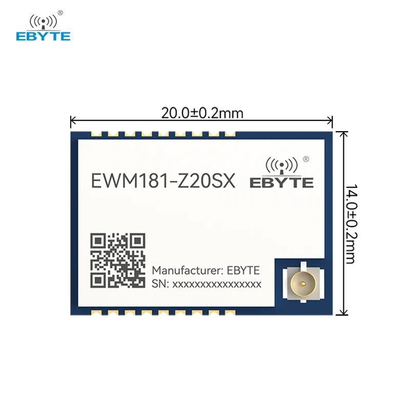 Luowang Wireless Module Ebyte EWM181-Z20SX/Z20SP 20dBm Transparent Transmission Module Data ...