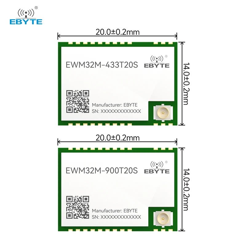 Ebyte Module For 5ghz Ebyte EWM32M-433T20S/900T20S 433/915MHz 20dBm 5km Anti-interference ...
