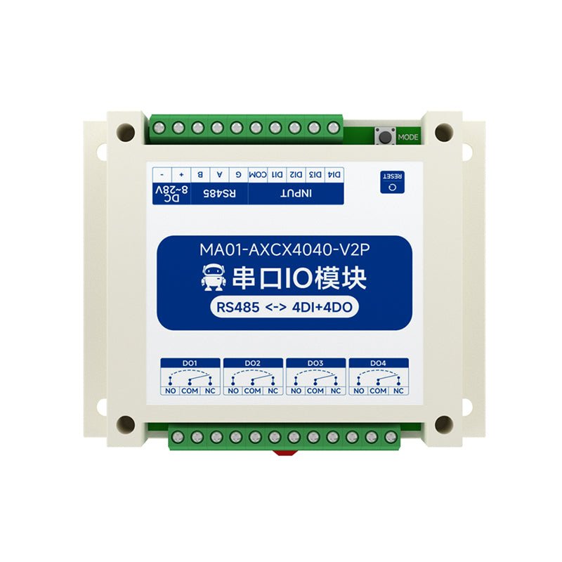 Ebyte MA01 - AXCX4040 - V2P 4DI + 4DO RS485 Control Standard ModBus - RTU Configuration/PLC/host Computer Serial I/O Networking Module - IOT Module Shop Manufacturer Factory