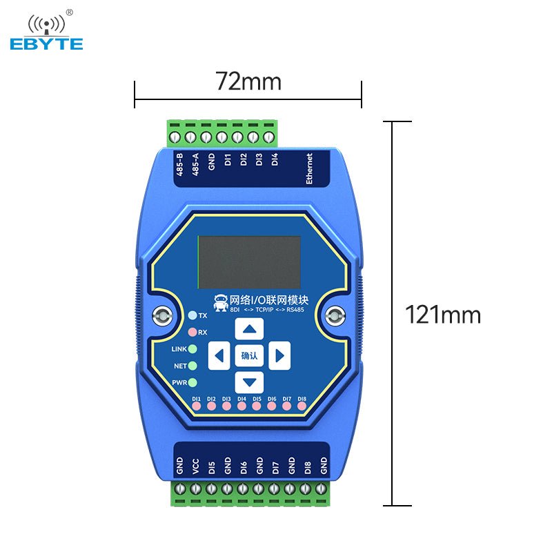 Ebyte ME31 - AXXX8000 8DI Analog input Modbus gateway support network module ethernet io module - IOT Module Shop Manufacturer Factory