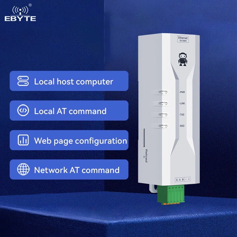 Ebyte NE2 - D11P Single Serial Port Server Modbus gateway modes MQTTC/HTTPC IoT Gateway Mode RS485 to Ethernet serial server - IOT Module Shop Manufacturer Factory