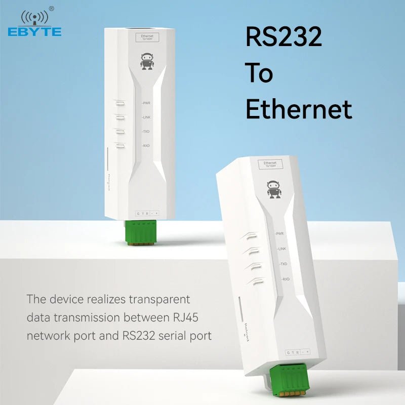 Ebyte NE2 - D12P Single Serial Port Server Modbus gateway modes MQTTC/HTTPC IoT Gateway Mode RS232 to Ethernet serial server - IOT Module Shop Manufacturer Factory
