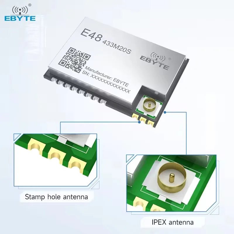 EBYTE OEM E48 - 433M20S Wireless module Small size low power consumption 433MHz RF transceiver CMT2310A chip - IOT Module Shop Manufacturer Factory