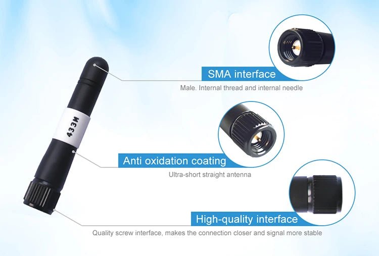 EBYTE OEM ODM TX433 - JZ - 5 high gain antenna 433MHz for module iot communication glue stick antenna 433mhz antenna - IOT Module Shop Manufacturer Factory