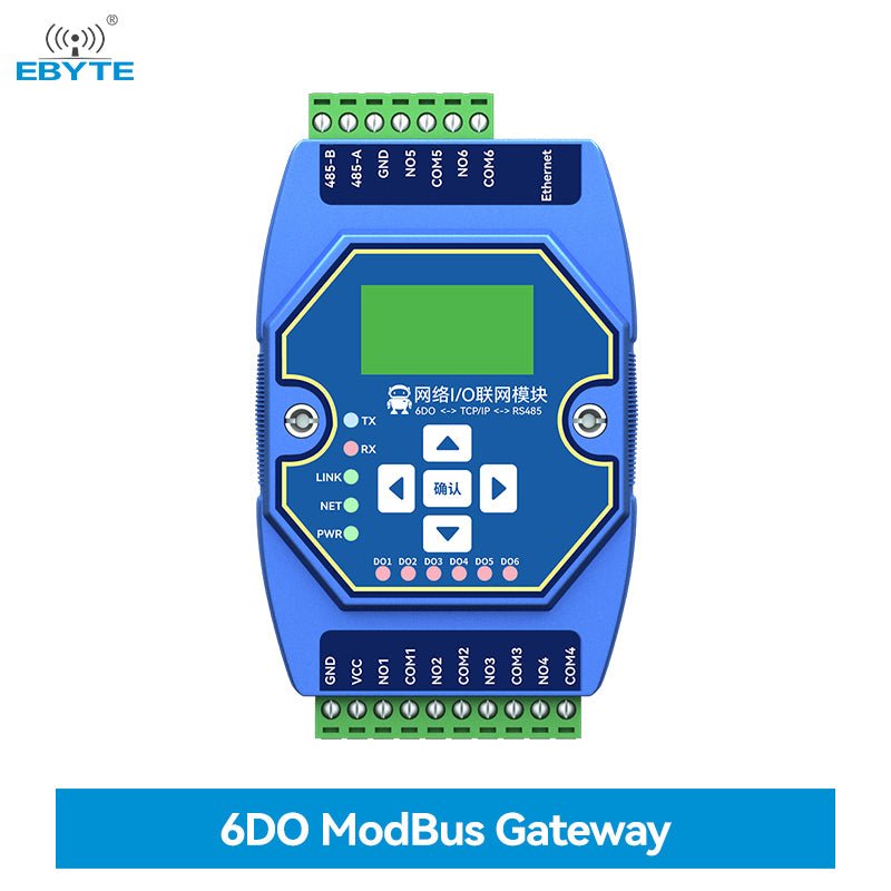 Ebyte OEM/ODM ME31 - XXAX0060 6DO Modbus gateway support network module RJ45 RS485 ethernet io module - IOT Module Shop Manufacturer Factory