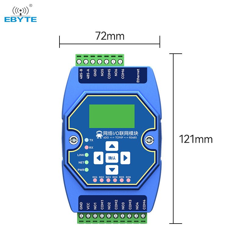 Ebyte OEM/ODM ME31 - XXAX0060 6DO Modbus gateway support network module RJ45 RS485 ethernet io module - IOT Module Shop Manufacturer Factory