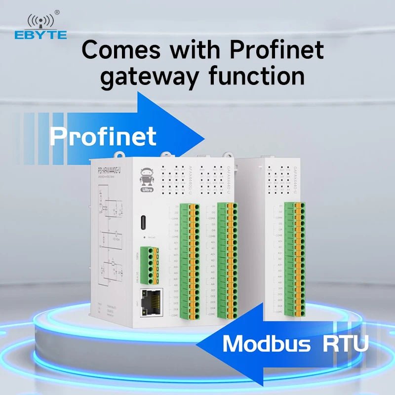 Ebyte P31 - AFAX4440G - U 4DI+4DO+4AI/8DI(NPN PNP) 8DO Digital Analog PN Bus Communication Acquisition Profinet Distributed Remote IO Module - IOT Module Shop Manufacturer Factory