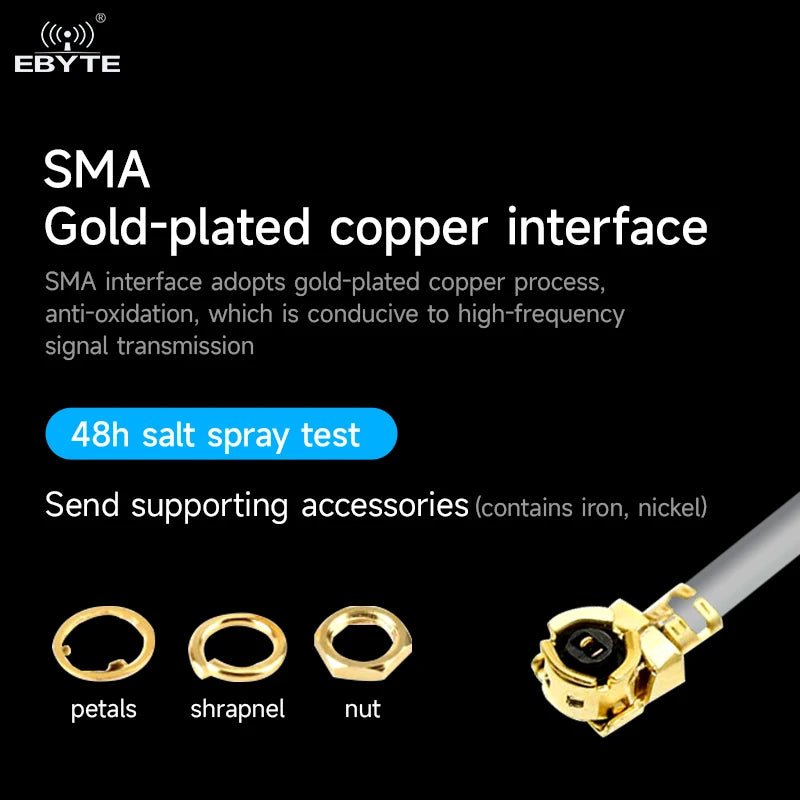 Ebyte Rf Coaxial Adapter Cable Ipex Ufl To Sma Ufl Female Cable Bulkhead Pci Pcb Coax Adapter Rg178 Pigtail Jumper Cable - IOT Module Shop Manufacturer Factory