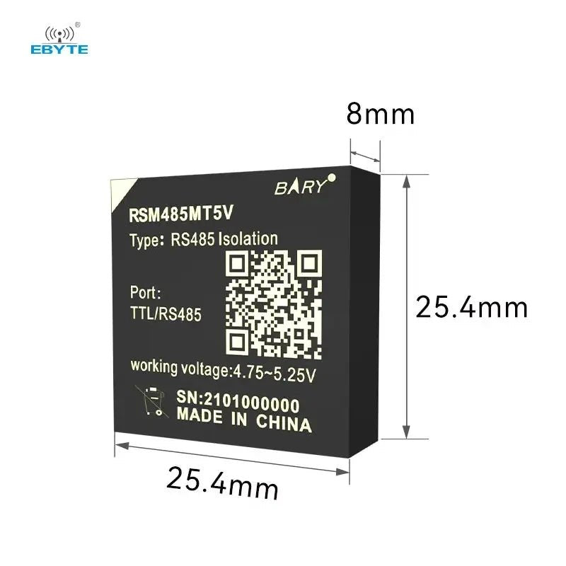 Ebyte RSM485MT5V Half-Duplex 50mA/6V RS485 Isolation Transceiver Power ...