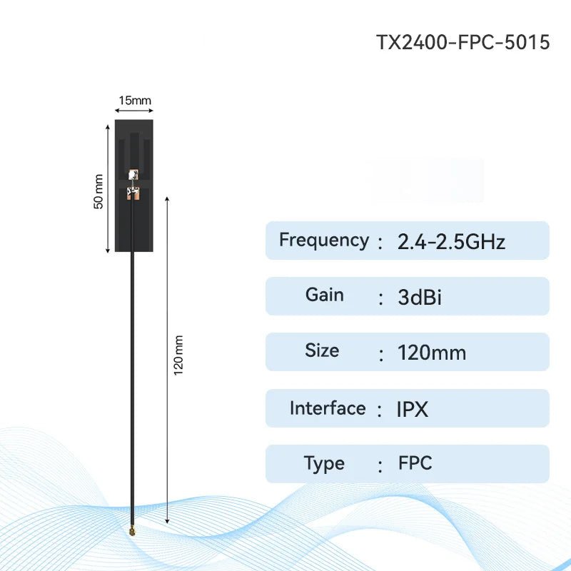 EBYTE TX2400 - FPC - 2509 2.4G 5.8G FPC Antenna IPX 2dBi Small Size For Wireless Module Smart Industry 2.4G FPC Antenna Series - IOT Module Shop Manufacturer Factory
