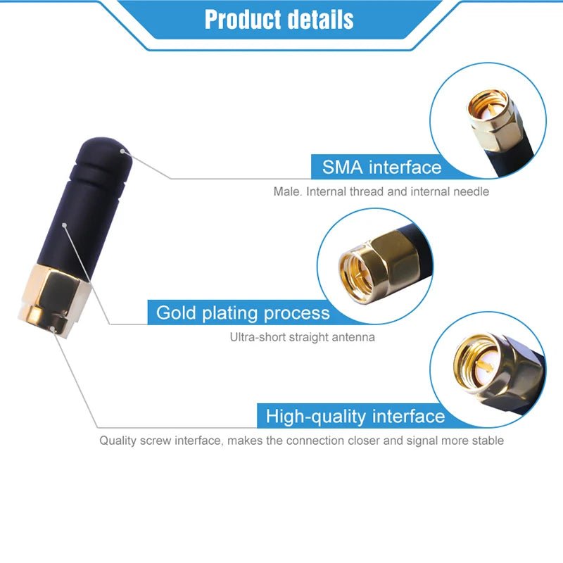 2.4G 5.8G EBYTE Antenna Rubber Antenna SMA - J Interface 2dBi For Wireless TX2400 - JW - 3 - IOT Module Shop Manufacturer Factory