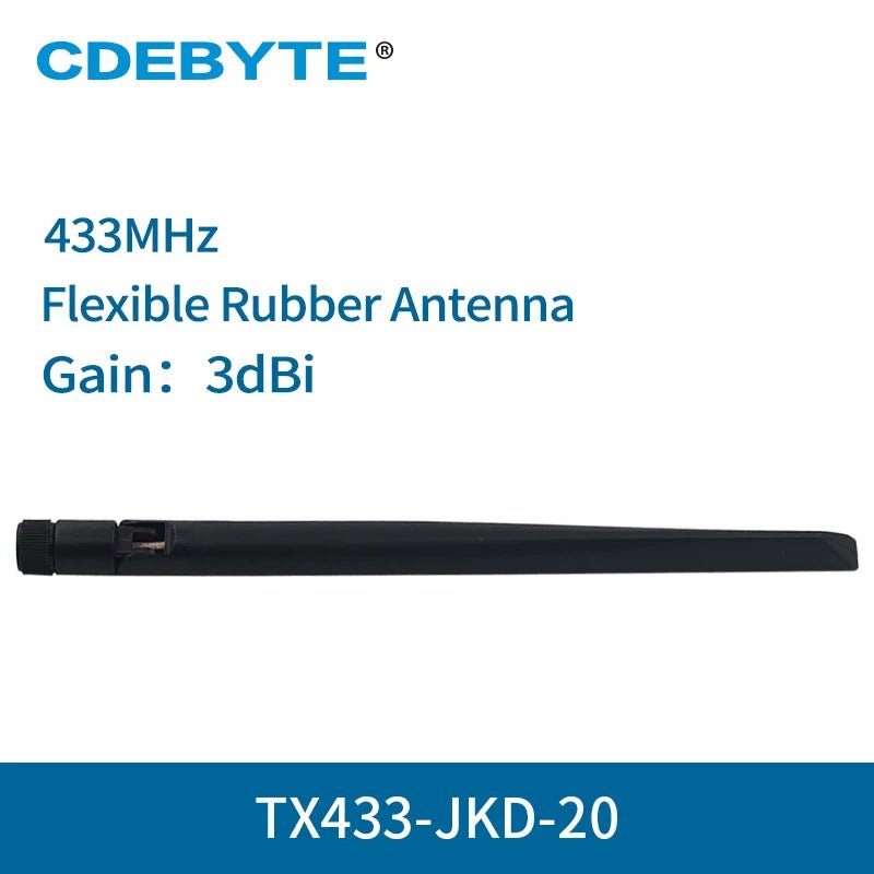 433MHz Rubber Antenna SMA - J 3.0dBi Omnidirectional Wifi Antenna TX433 - JZ - 10 - IOT Module Shop Manufacturer Factory