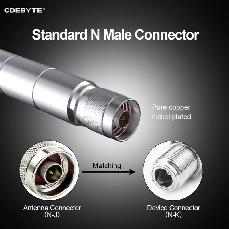 4G Fiberglass Antenna Series CDEBYTE LET 6 - 12 dBi N - J/SMA - J Connector Waterproof Antenna For Modem LoRa LoRaWan Aerial TX4G - BLG - 25 - IOT Module Shop Manufacturer Factory