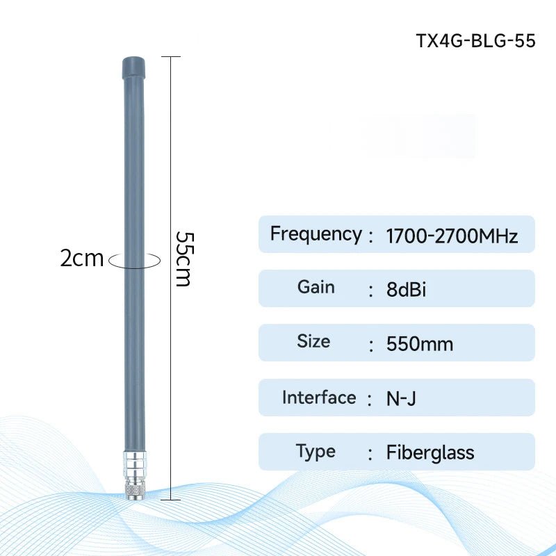 4G Fiberglass Antenna Series CDEBYTE LET 6 - 12 dBi N - J/SMA - J Connector Waterproof Antenna For Modem LoRa LoRaWan Aerial TX4G - BLG - 25 - IOT Module Shop Manufacturer Factory