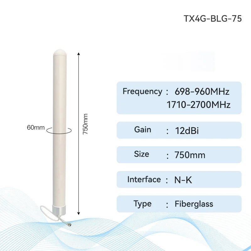 4G Fiberglass Antenna Series CDEBYTE LET 6 - 12 dBi N - J/SMA - J Connector Waterproof Antenna For Modem LoRa LoRaWan Aerial TX4G - BLG - 25 - IOT Module Shop Manufacturer Factory