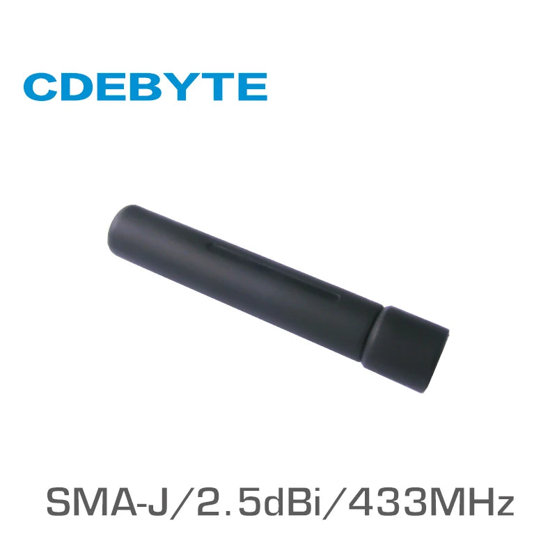 433 MHz SMA-J-Schnittstelle, 50 Ohm Impedanz, weniger als 1,5 SWR, 2,5 dBi Gewinn, hochwertige Rundstrahlantenne TX433-JZG-6