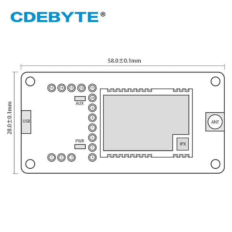 E32-400TBL-01 SX1278 USB Test Board 433MHz 470MHz UART Wireless Module E32-400T20S CDEBYTE