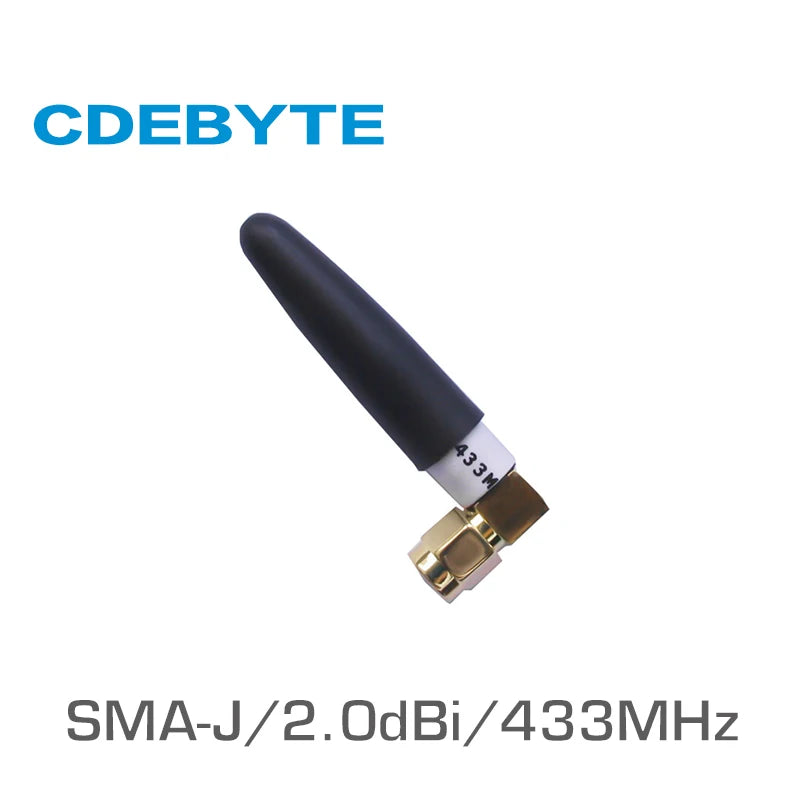 433 MHz SMA-J-Schnittstelle, 50 Ohm Impedanz, weniger als 1,5 SWR, 2,0 dBi Gewinn, hochwertige Rundstrahlantenne TX433-JW-5