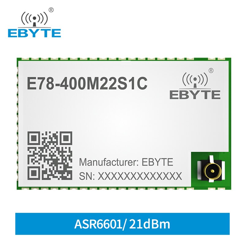 ASR6601 LoRa Wireless-Modul 433 MHz 470 MHz LoRaWAN LinkWAN E78-400M22S1C EBYTE 6 km RF-Transceiver-Empfänger IPEX-Stanzloch