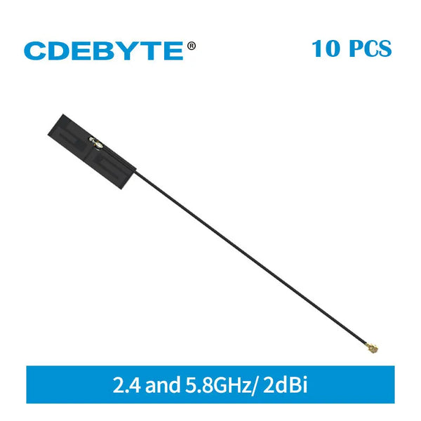 10pcs/Lot 2.4GHz 5.8GHz FPC Built-in Antenna 2dBi 50Ω 2W IPEX Interface CDEBYTE TXWF-FPC-3710