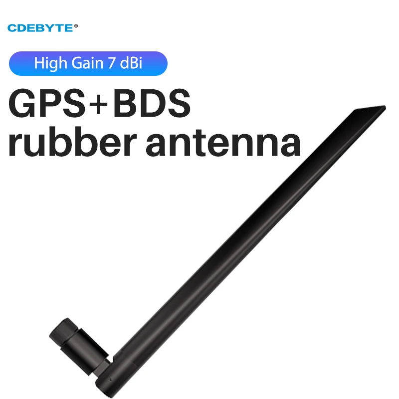 2 Stück GPS-Antenne BDS Doppelsternposition SMA-J Gummiantenne für HF-Modul High Gain 7 dBi Impedanz 50 Ω CDEBYTE TXGB-JKD-20