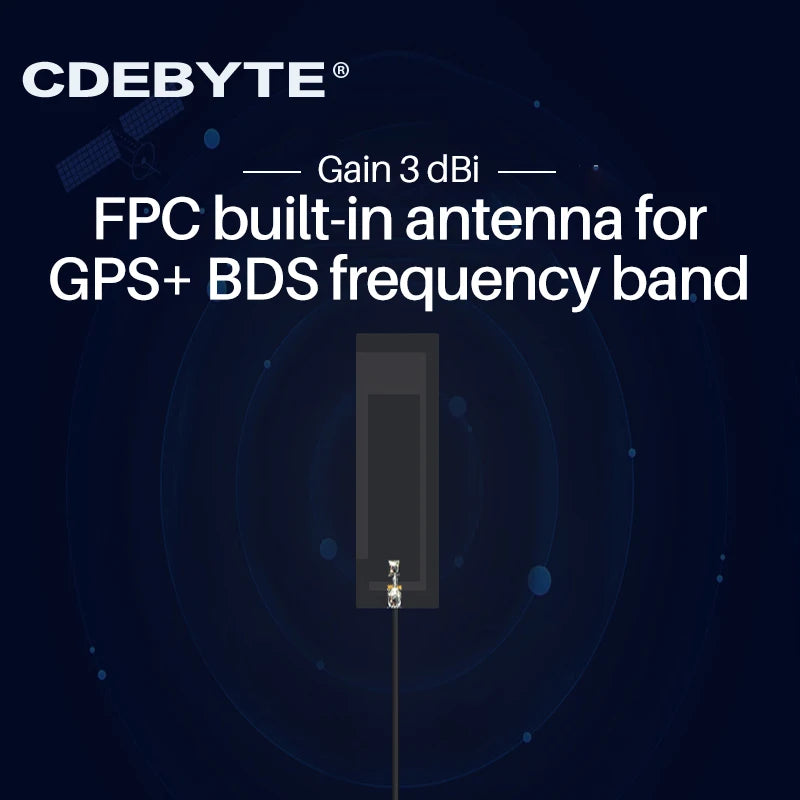 Ebyte TXGB-FPC-3615 1575.42MHz Antenna 3dBi IPX-1 Built-in FPC Antenna GPS Vertical Polarization Omnidirectional Radiation IoT
