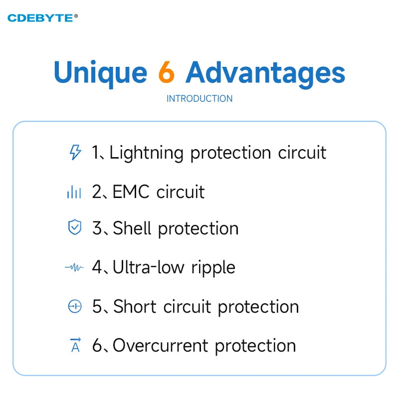 5PCS AC-DC Dual Channel Step-Down Power Supply Module 5W CDEBYTE AM11-5W05V Low Power Consumption EMC Circuit Output voltage 5V