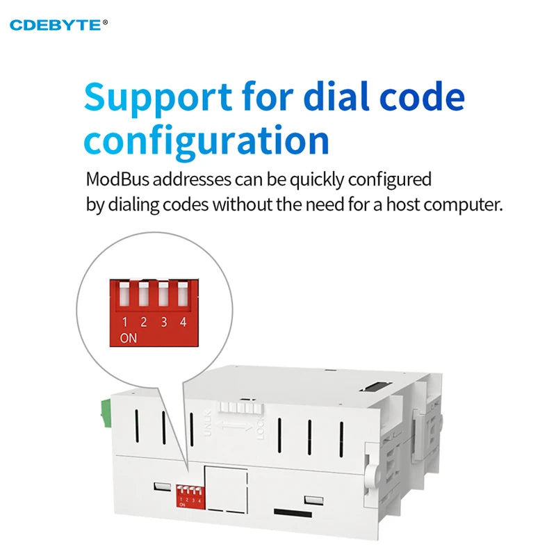 4DI+4AI+4DO Verteiltes Remote-IO-Erweiterungsmodul Analogschaltererfassung CDEBYTE GAAAX4440 Schnelle Erweiterung RJ45 RS485 Modbus 