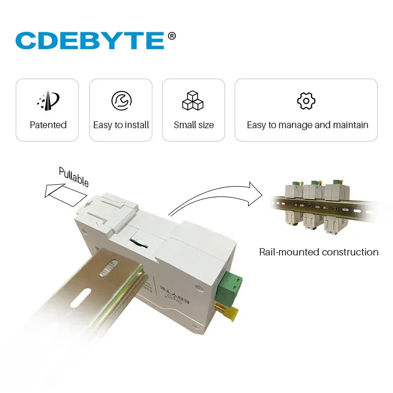 Модем LoRa SX1262 Modbus 433 МГц 470 МГц 22 дБм 5 км RS232 Беспроводная радиостанция с защитой от помех CDEBYTE E95-DTU (400SL22P-232)