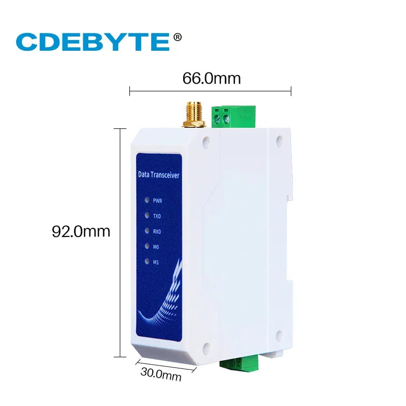 LoRa SX1262 Modbus Modem 433Mhz 470Mhz 22dBm 5km RS232 Anti-interference Wireless Radio Station CDEBYTE E95-DTU(400SL22P-232)