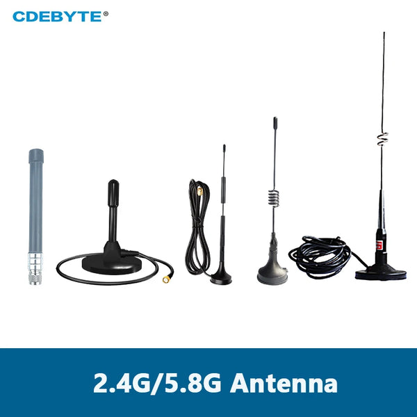 2,4G 5,8G Antenne Wifi CDEBYTE Sucker Antenne Fiberglas Atenna 5dBi SMA-J 2,4G Antenne Serie Für Drahtlose Modul TXWF-XPL-150