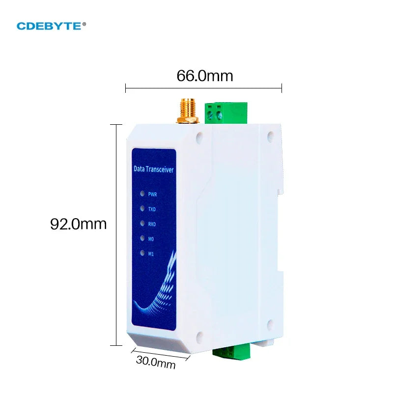 LoRa Industrietaugliche drahtlose Datenübertragungsstation CDEBYTE E95-DTU(900SL30-485) 868/915 MHz 10 km 30 dBm DC8 ~ 28 V RS485 Modbus